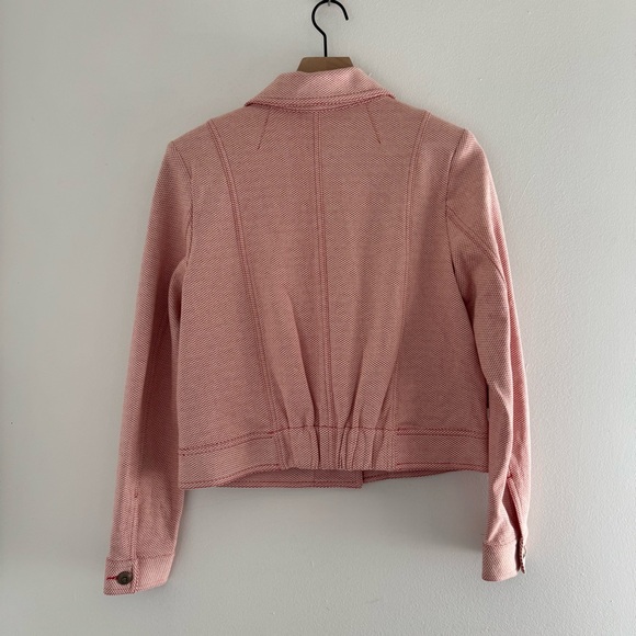 CAbi Amelia Jacket Style 5301 Size M in color Shrimp (Red/Pink) from Spring 2018 - Picture 5 of 10